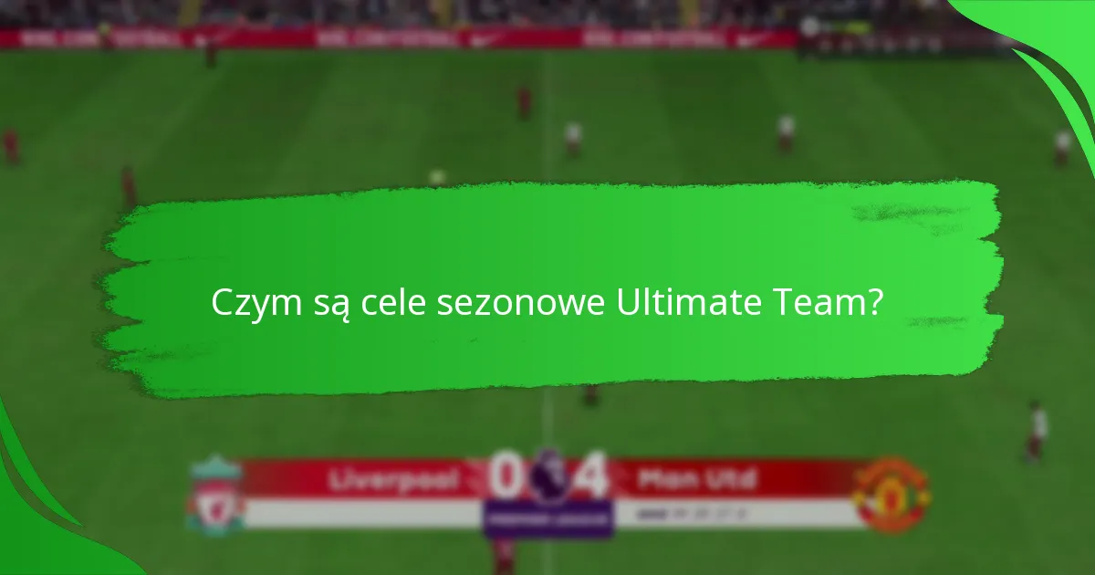 Jak skutecznie realizować cele sezonowe Ultimate Team?