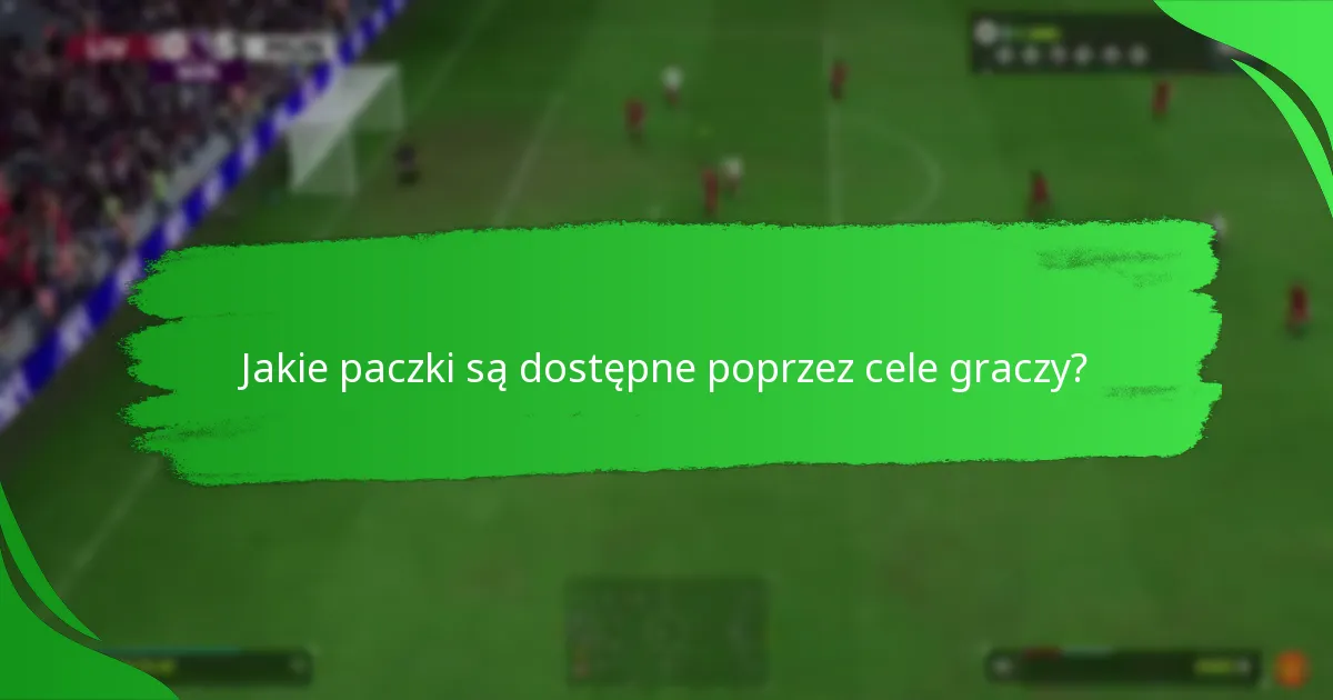Jakie przedmioty graczy można zdobyć z celów?